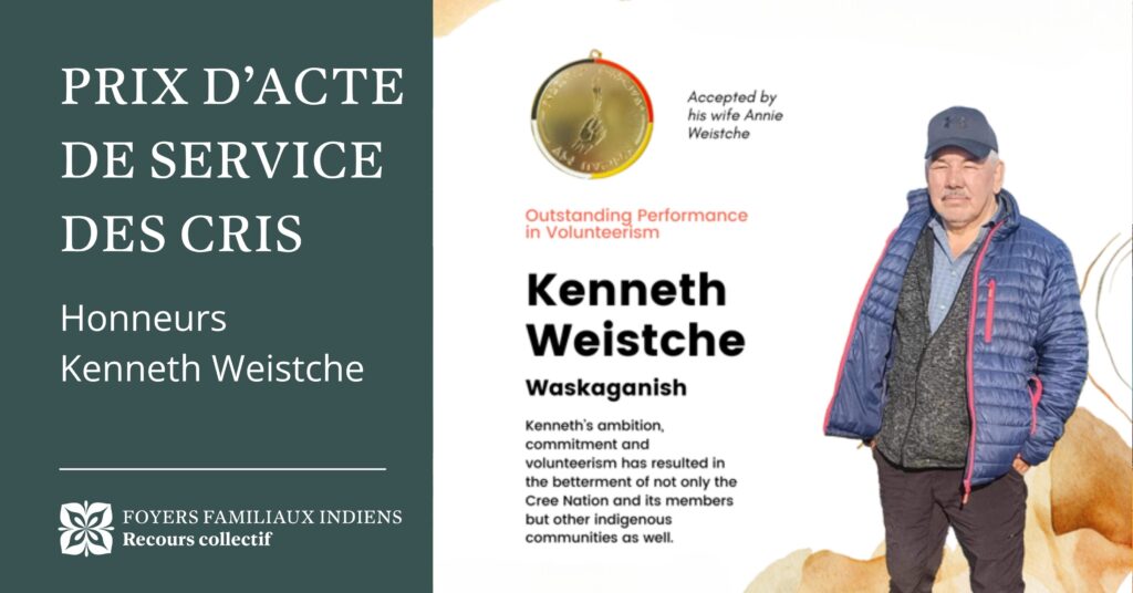 Le Prix de l’acte de service cri honore Kenneth Weistche
